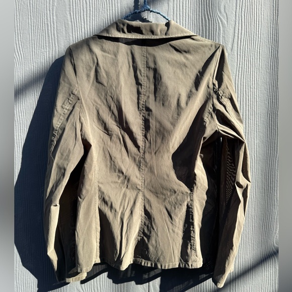 Vintage Elenora Amadei Sheer Olive Green Blazer Size MD - Picture 2 of 13